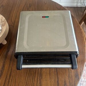 George Foreman Stainless Steel Grill - Silver